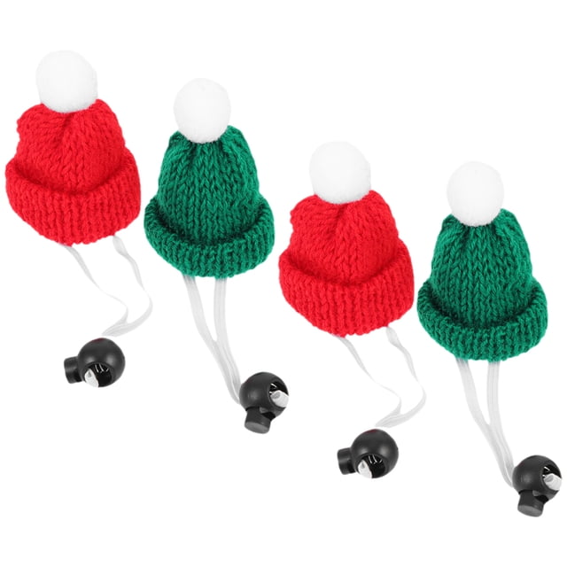 WHAMVOX 4Ud Navideños Para Mascotas Pequeñas Tejidos Con Ajustable Y Material