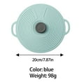 thumbnail image 2 of Blue Silicone Food Storage Cover - Airtight Seal for Bowls Pots Fridge Freezer Safe Microwave Dishwasher Safe Kitchen Lid, 2 of 4