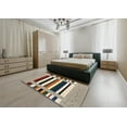 thumbnail image 4 of Ahgly Company Indoor Rectangle Contemporary Brown Abstract Area Rugs, 7' x 10', 4 of 6