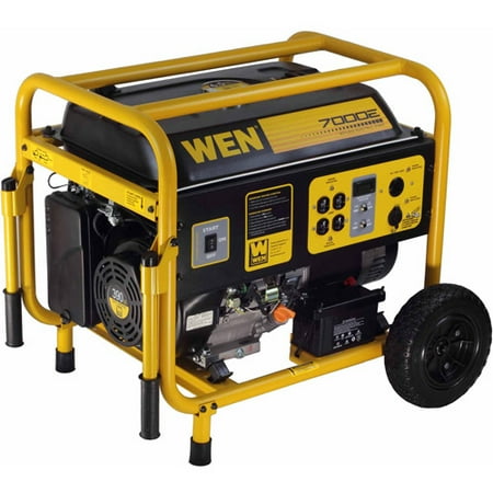 WEN 7000W 390cc 13-HP OHV Gas-Powered Portable Generator with Electric Start and Wheel Kit