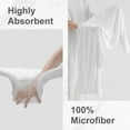 thumbnail image 4 of Smuge 18 pcs Bath Towel Sets, Include 6 Bath Sheet Towels, 6 Hand Towels, 6 Washcloths, Soft Microfiber Highly Absorbent Shower Towel for Bathroom Gym Spa(White), 4 of 7