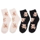 thumbnail image 1 of 2 pares de adorables calcetines de invierno gruesos y esponjosos de tubo medio para mujer (colores surtidos), 1 of 5