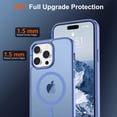 thumbnail image 4 of Funda magnética SUPFINE para iPhone 14 Pro Max, azul y morado, 4 of 7