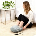 thumbnail image 5 of Foot Warmer, Winter Plush Heated Feet Warmers, USB-Powered 5-Level Adjustable Heating, Removable for Cleaning, Foot Warmer Under Desk, Gift for Family Friends,Gray, 5 of 8