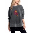 thumbnail image 2 of NCAA Arizona State Sun Devils Womens Pullover Sweatshirt, Charcoal, Medium, 2 of 4