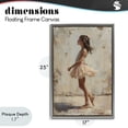 thumbnail image 4 of Stupell Industries Eclectic Ballerina in Soft Light Gray Floating Frame Canvas Art, 17 x 25, by Creative Studio, 4 of 8