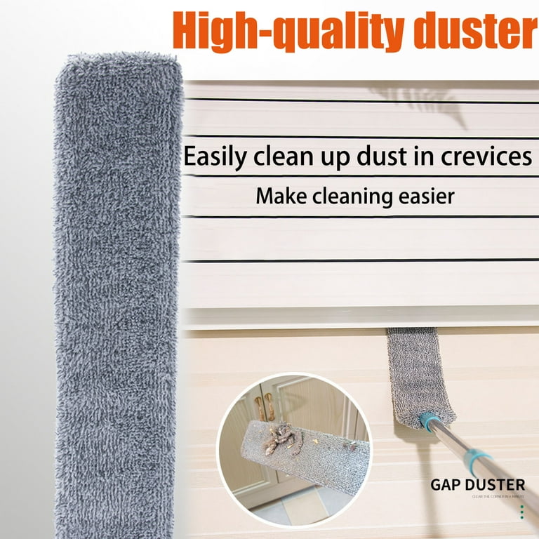 Doolland Retractable Gap Dust Cleaner, Gap Dust Brush for Cleaning Under  Appliances, Removable and Washable Gap Cleaning Brush for Wet and Dry, for  Home, Bedroom, Kitche 