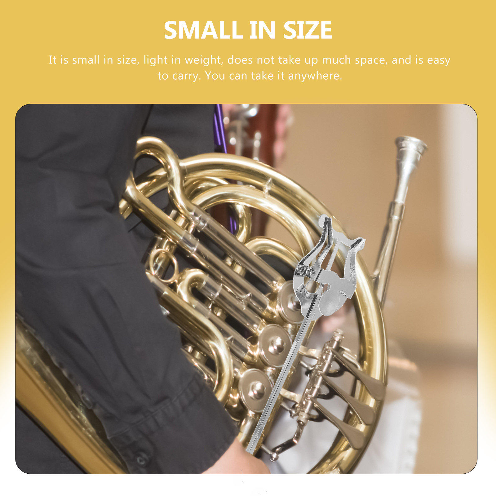 French Horn Marching Stand Alto Saxophone Ligature Clip Burr-free Music Stylish