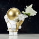 thumbnail image 3 of Ornamento de resina Baoblaze escultura decoración arte Astronauta estatua estatuilla dorado, 3 of 8