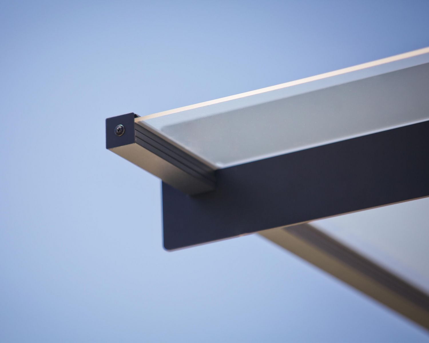 CANOPIA par PALRAM Nancy Auvent fixe pour portes et fenêtres de 3 pi x 10 pi - Gris