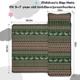 thumbnail image 5 of Red and Green Christmas Reindeer Pattern Toddler Nap Mats for Kids Preschool,50"x20" Sleeping Mat Bag or Kids,Toddler Sleeping Bag,Toddler Nap Mat or Daycare, 5 of 6