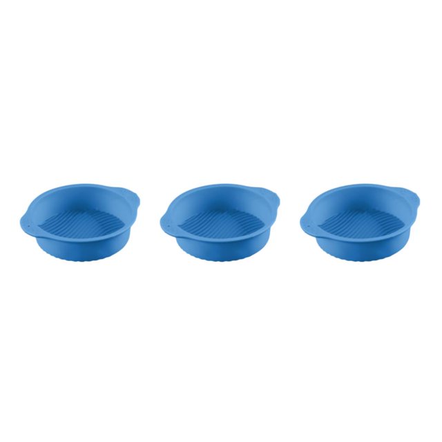 Molde de silicona para pastel de cumpleaños de boda Bewildely 10 pulgadas Azul