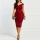 thumbnail image 1 of Vestido de encaje con hombros descubiertos para mujer Vestido de noche ahuecado Vestidos de fiesta Abanopi borgoña/XX-grande, 1 of 6