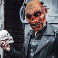 thumbnail image 1 of Máscara de goma para disfraz de Halloween, máscara de maquillaje y tocado para juego de rol de terror., 1 of 7