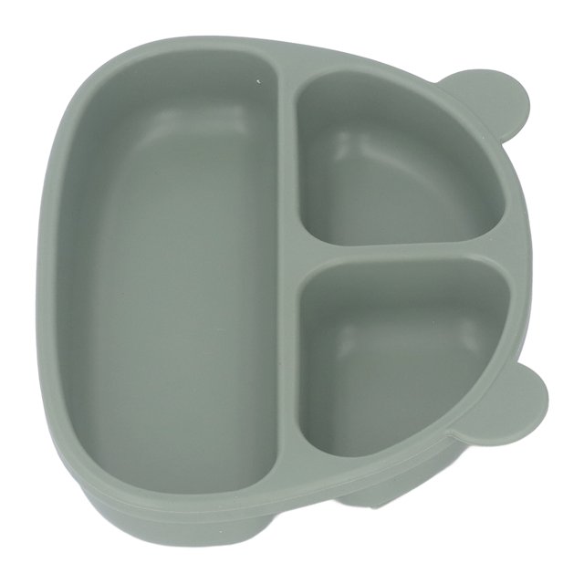 Silicone Divided Plates, Soft Kids Suction Plates Temperature Resistance -40 Degrees Celsius To 240 Degrees Celsius Baby Self Feeding Training Toddler Plate Microwave Dishwasher