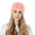 thumbnail image 1 of Turbans pour Femmes Bonnet Fleurs Bonnet Bonnet Chapeaux, 1 of 3