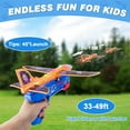 thumbnail image 4 of Growsly 4 Pack Catapult Airplane Glider Toy for 4-12 Kids, Red, Orange, Blue, Green, 4 of 6