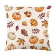 thumbnail image 2 of Fall Thanksgiving Pumpkin Pillow Covers Polyester Sofa Cushion Covers Fall Decor 18x18 by OVFUIZ, 2 of 6