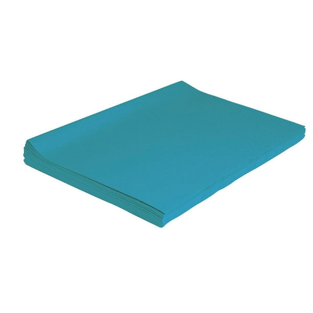 Papel de seda sangrante Spectra Deluxe azul celeste, 20 x 30 cm, paquete de 24
