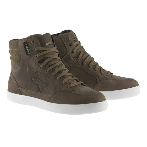 Bota de moto Alpinestars para hombre, piel marrón, talla 42 EU