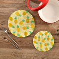 thumbnail image 2 of Pineapple 2 Pack Pot Holders Trivets, Heat Resistant Hot Pads for Kitchen Table Decoration Trivets for Hot Dishes/Pot/Bowl/Teapot/Hot Pot Holders, 7" + 9.45", 2 of 7