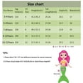 thumbnail image 5 of Mermaid Tails, Mermaid Tails For Swiming For Girls,4 PCS Girls Swimsuit Bathing Suits Bikini with Cover Up Birthday Gift for Girl 3-11 Years (Monofin not included.), 5 of 7