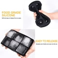 thumbnail image 3 of Máquina para hacer cubitos de hielo en forma de esfera, máquina para hacer cubitos de hielo de silicona negra para cócteles y bourbon, molde cuadrado para cubitos de hielo con silicona antiadherente,, 3 of 5
