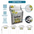 thumbnail image 6 of Table Runners 36 Inches Long Dress Scarves, Summer Lemon Farmhouse Kitchen/Dining Table Decor Table Runner, Short Coffee Tablerunners, Black Plaid Fruits Floral Botanical 13x36 Inch, 6 of 8
