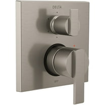 Delta Ara Angular Modern Monitor 14 Series Valve Trim with 6-Setting Integrated Diverter, Stainless