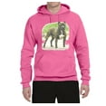 thumbnail image 2 of Wild Bobby, Pitbull Dog Animal Pet Lover, Dog Lover, Unisex Graphic Hoodie Sweatshirt, Neon Pink, Medium, 2 of 3