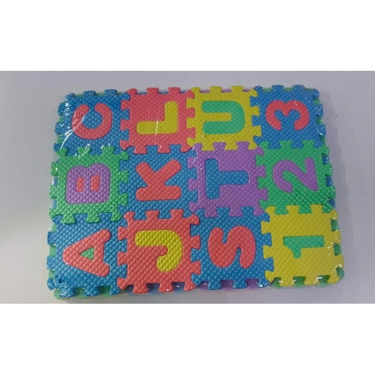 Bpyeka Kids Toys 36Pcs Number Alphabet Puzzle Foam Maths