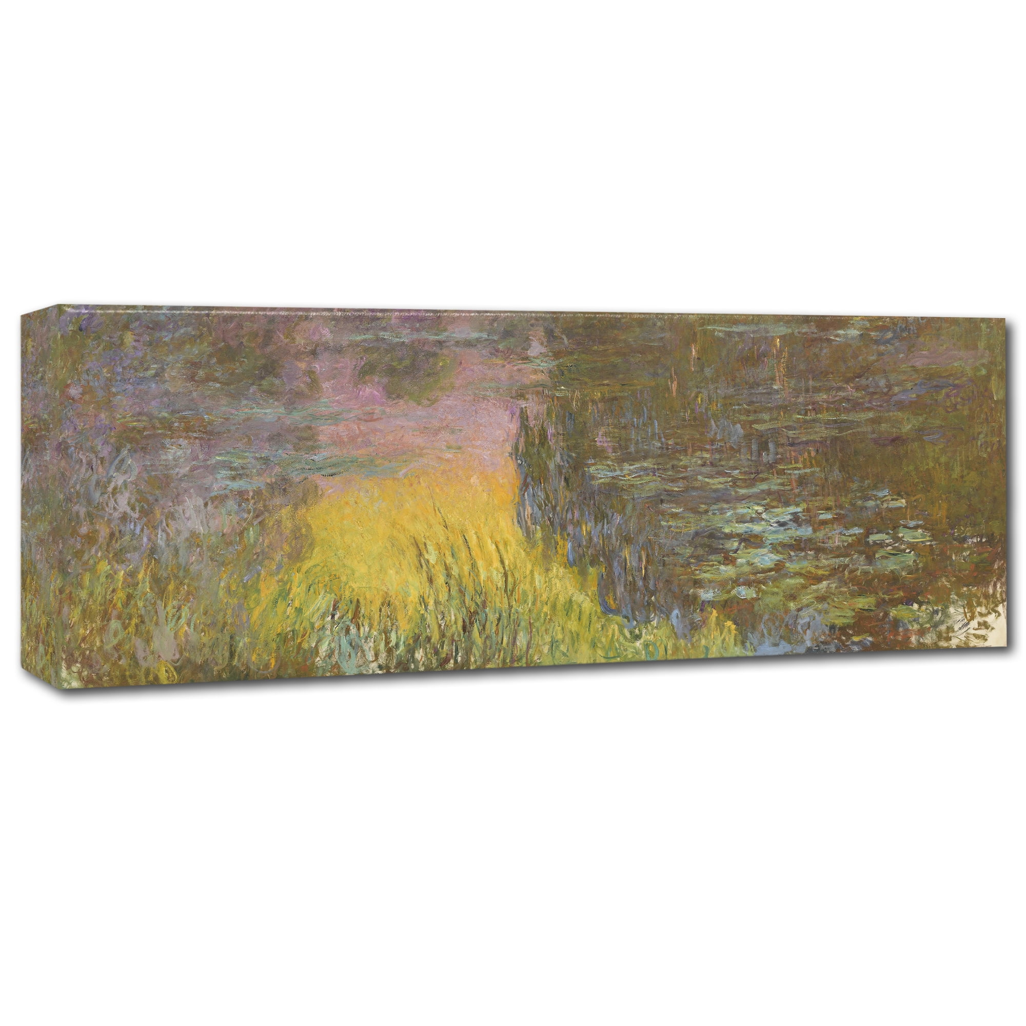 Trademark Fine Art 'The Water Lillies Setting Sun' Canvas Art by Monet