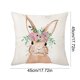 thumbnail image 3 of CREATITOY Easter Rabbit Printed Pillow Cover Decorative Cushion Case for Sofa Living Room Decor (No Insert), 3 of 6