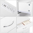 thumbnail image 3 of Ktaxon Dresser with 2 Power Outlets & 2 USB, Chest of 4 Drawers, Vanity dresser for Bedroom, Living Room, White, 3 of 6