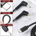 thumbnail image 3 of Cable de carga rápida PD USB C a DC de 5 pies 3.5mmx1.35mm 60W/20V Negro, 3 of 6