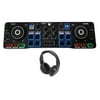 Hercules DJCONTROL STARLIGHT DJ Controller+Serato Sound Card+Samson Headphones