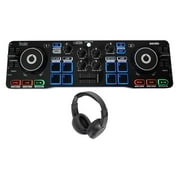 Hercules DJCONTROL STARLIGHT DJ Controller+Serato Sound Card+Samson Headphones