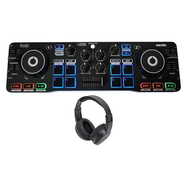 Hercules DJCONTROL STARLIGHT DJ Controller+Serato Sound Card+Samson