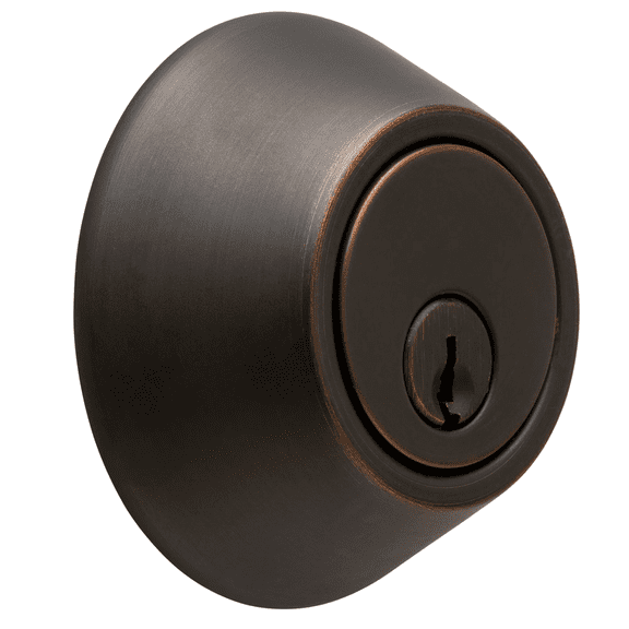 Hyper Tough Keyed Entry Single Cylinder Deadbolt Lock, Oil Rubbed Bronze Finish