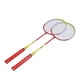 thumbnail image 1 of 1 Par De Raquetas De Bádminton Con 3 Volantes De Nailon, aleación De Hierro, Alta Flexibilidad Y Durabilidad Para Entretenimiento De Entrenamiento Deportivo, 1 of 7