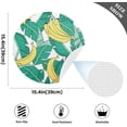 thumbnail image 4 of Banana Palm Leaf Placemats Round Table Mats Non-Slip Washable Heat Resistant Kitchen Place Mat for Home Dining Coffee Tabletop (4PCS) Home Decor, 4 of 7