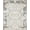 Gray Ivory, Pattern 1, variant on Design&I 8'x10' Washable Area Rug Beige Vintage Distressed Latticework Scroll Frame Border Boho for Dining Room, Large Office, Lounge, Snag-Free