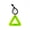 Yellow, variant on High Visibility Triangular Reflector Pendant, Bike Saddle Reflector Hanging Safety Tag for Bicycle Night Cycling Hiking Running (Yellow)
