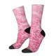 thumbnail image 1 of Fotbe Pink Glitter Calcetas Largas con Estampado para Hombre y Mujer – Calcetas de Compresión Transpirables y Elásticas, Viajar y Uso Diario Talla 5-11, 1 of 6