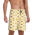 thumbnail image 2 of Fotbe Cute Yellow Duck Pantalones Cortos de Pijama para Hombre, Ropa de Dormir, Pantalones de Pijama Cortos para Hombre-Large, 2 of 6