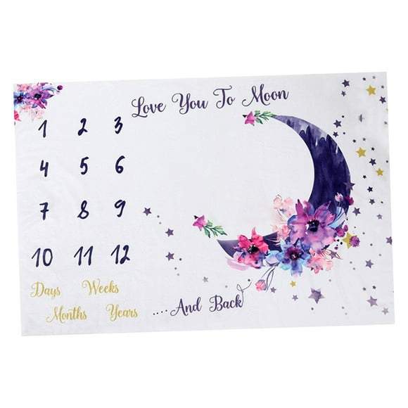 Manta mensual de bebé Woodland-Baby Girl Gifts & Amp; Nursery Decor-Género para recién nacidos - Estilo Estilo A Sunnimix Manta Milestone