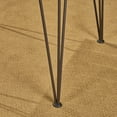 thumbnail image 6 of Pablo Outdoor 5 Piece Industrial Wood and Wicker Square Dining Set, Multi Brown, Teak, 6 of 7