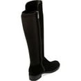 thumbnail image 2 of Aqua College Womens Earl Leather Over-The-Knee Boots Black 7.5 Medium (B,M), 2 of 4