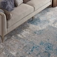 thumbnail image 6 of Nourison Karma Damask Ivory/Light Blue 9'3" x 12'9" Area Rug, (9x13), 6 of 8