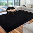 thumbnail image 2 of ORINOVA Black Washable Area Rugs 6x9 Rugs For Living Room Faux Rabbit Fuzzy Fur Rug For Bedroom Nursery Rugs Room D?cor, 2 of 10